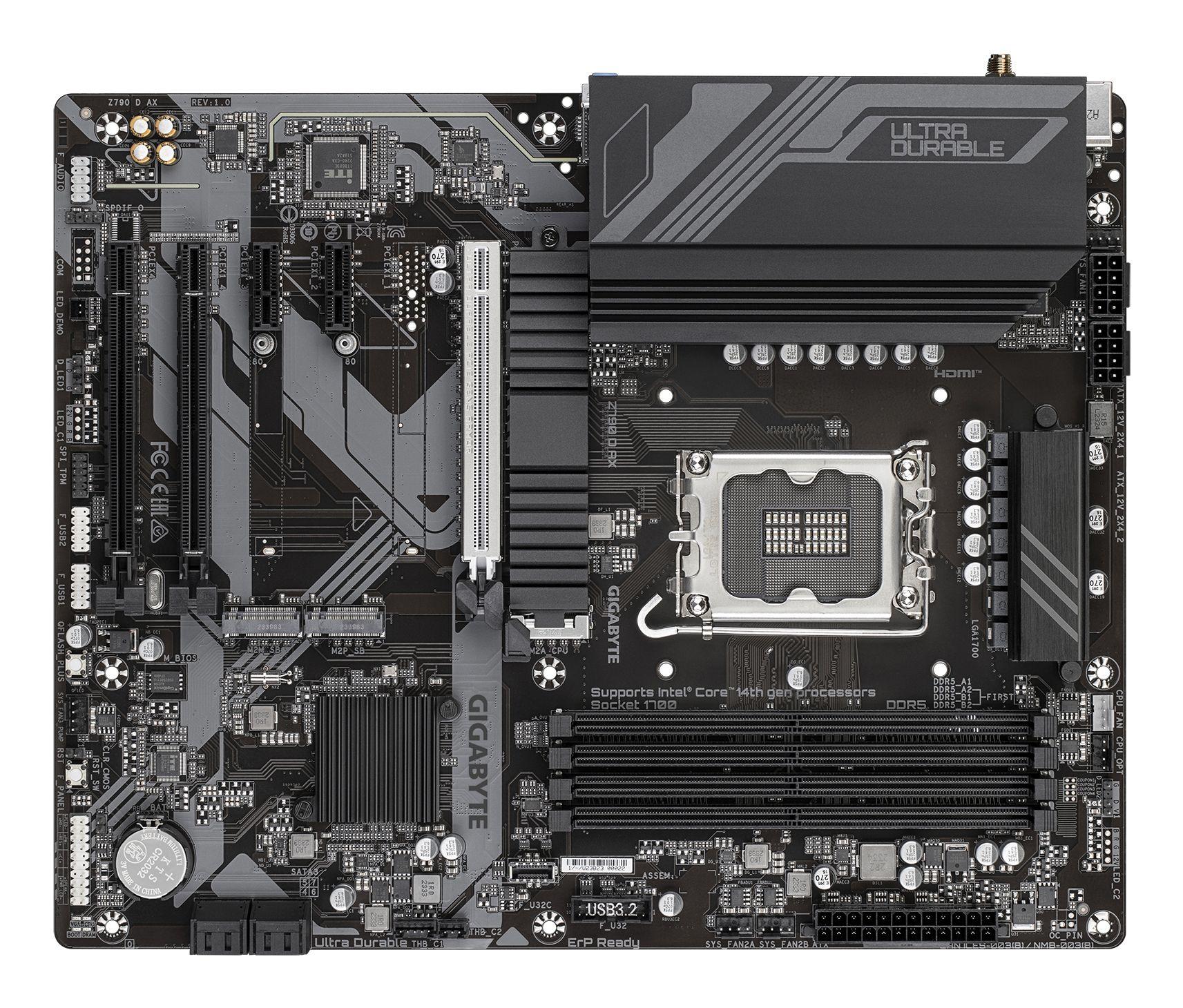 Motherboard GIGABYTE Z790 D AX (LGA 1700 - ATX - Duplo canal - Castanho), miniatura 4