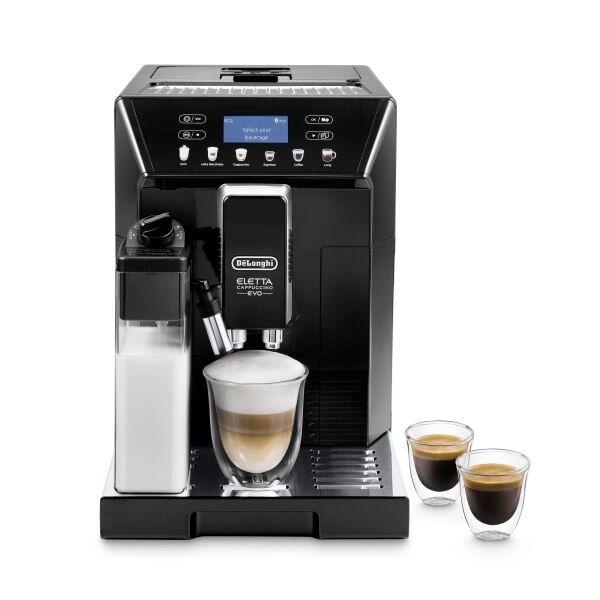 Máquina de Café Automática DELONGHI Eletta Cappuccino Evo ECAM 46.860.B (Café moído, Grãos de café - 1450 W - 15 bar - Preto)