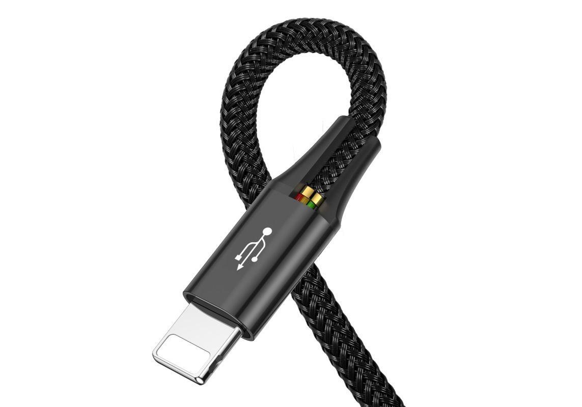 Cabo USB BASEUS Rapid 4 em 1 CA1T4-B01 (1,2 m - USB A - Preto) — miniatura 3