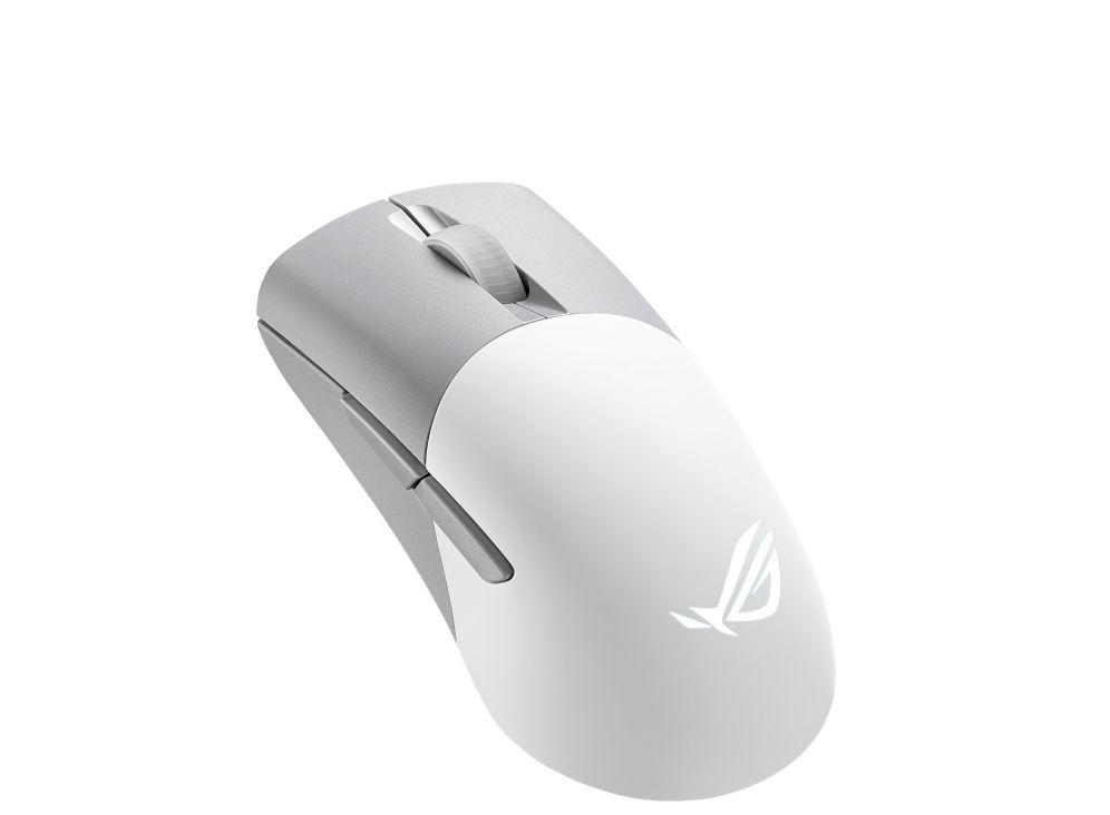 Rato ASUS ROG Keris Wireless AimPoint (Mão direita - 36000 DPI - Ótico - Branco)