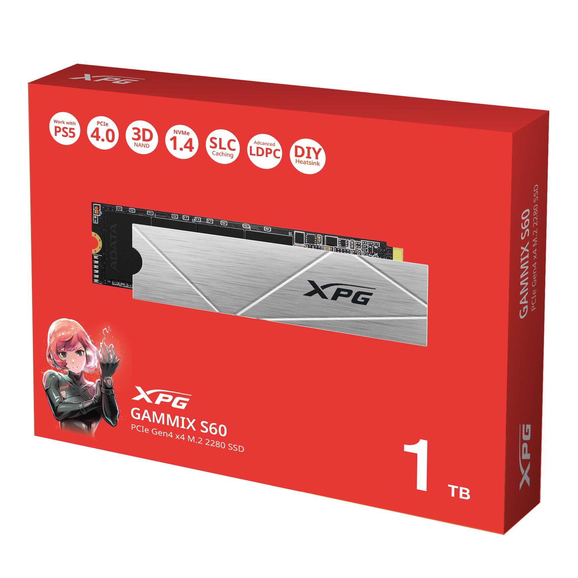 SSD ADATA XPG GAMMIX S60 (1 TB - M.2 2280 - PCI Express 4.0 NVMe) — miniatura 8