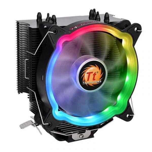 Cooler de CPU THERMALTAKE UX 200 ARGB Lighting (12 cm - 1500 RPM - Azul, Verde, Vermelho - Preto)