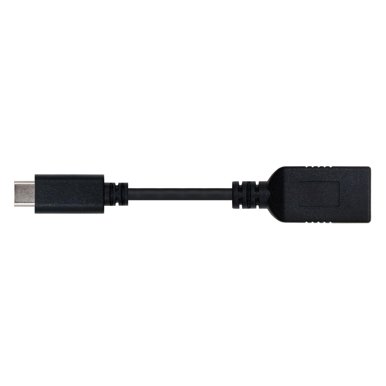 Cabo USB OTG NANOCABLE 10.01.4201 (0,15 m - USB C - USB A - Preto) — miniatura 3