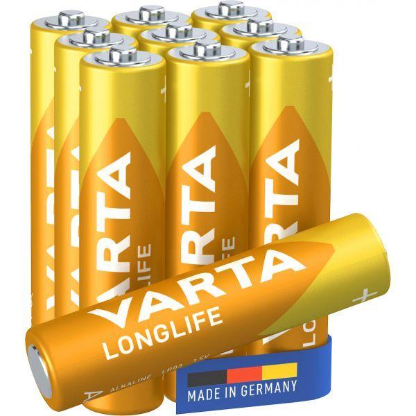 Pilhas Alcalinas VARTA Longlife AAA (10 Unidades - 1,5 V), miniatura 3