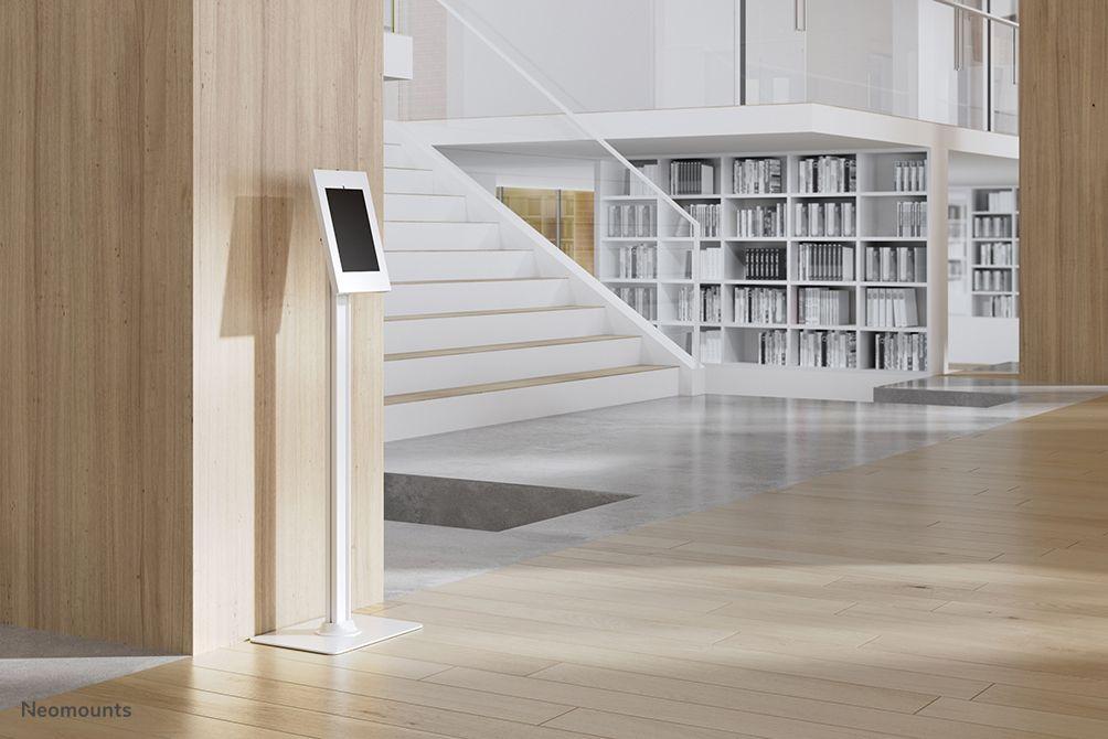 Suporte de Segurança de Chão para Tablet NEOMOUNTS FL15-650WH1 (9,7–11" - Altura Ajustável - Branco), miniatura 5