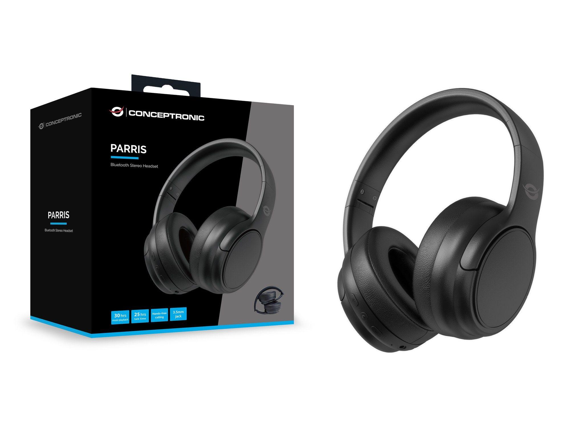 Headset CONCEPTRONIC PARRIS03B (Binaural - Com fios e sem fios - Circum-aural - Preto), miniatura 3