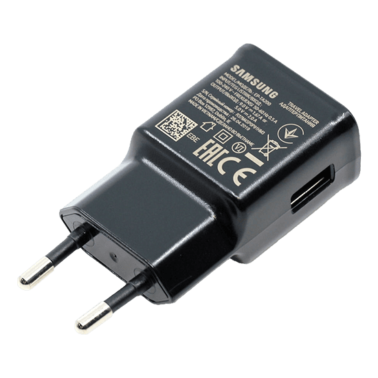 Carregador de Parede SAMSUNG EP-TA200 (15 W - Carregamento rápido adaptável - Preto)