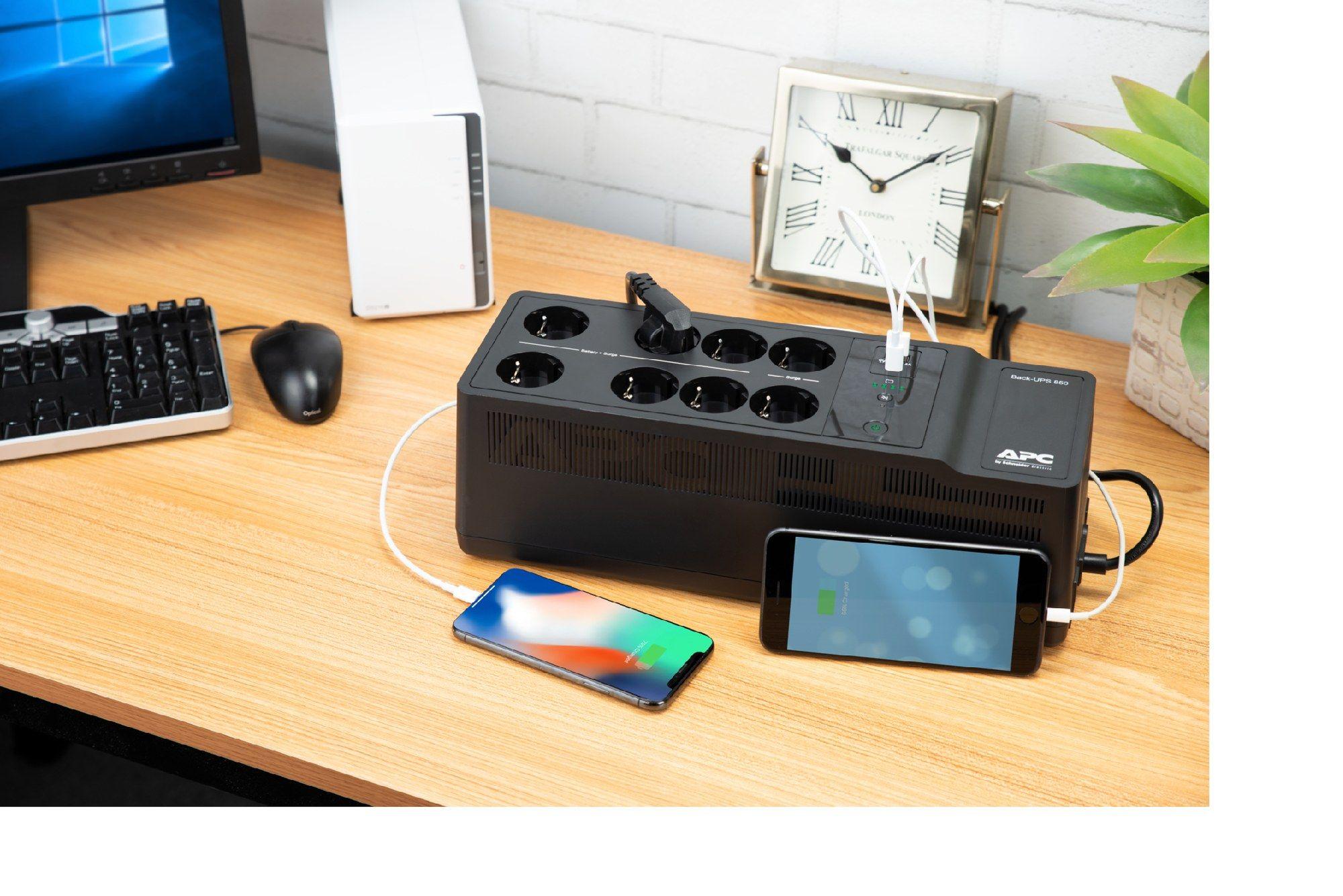 UPS Offline APC BE850G2-GR (2 USB 2.0 - Tipo F - Preto) — miniatura 6