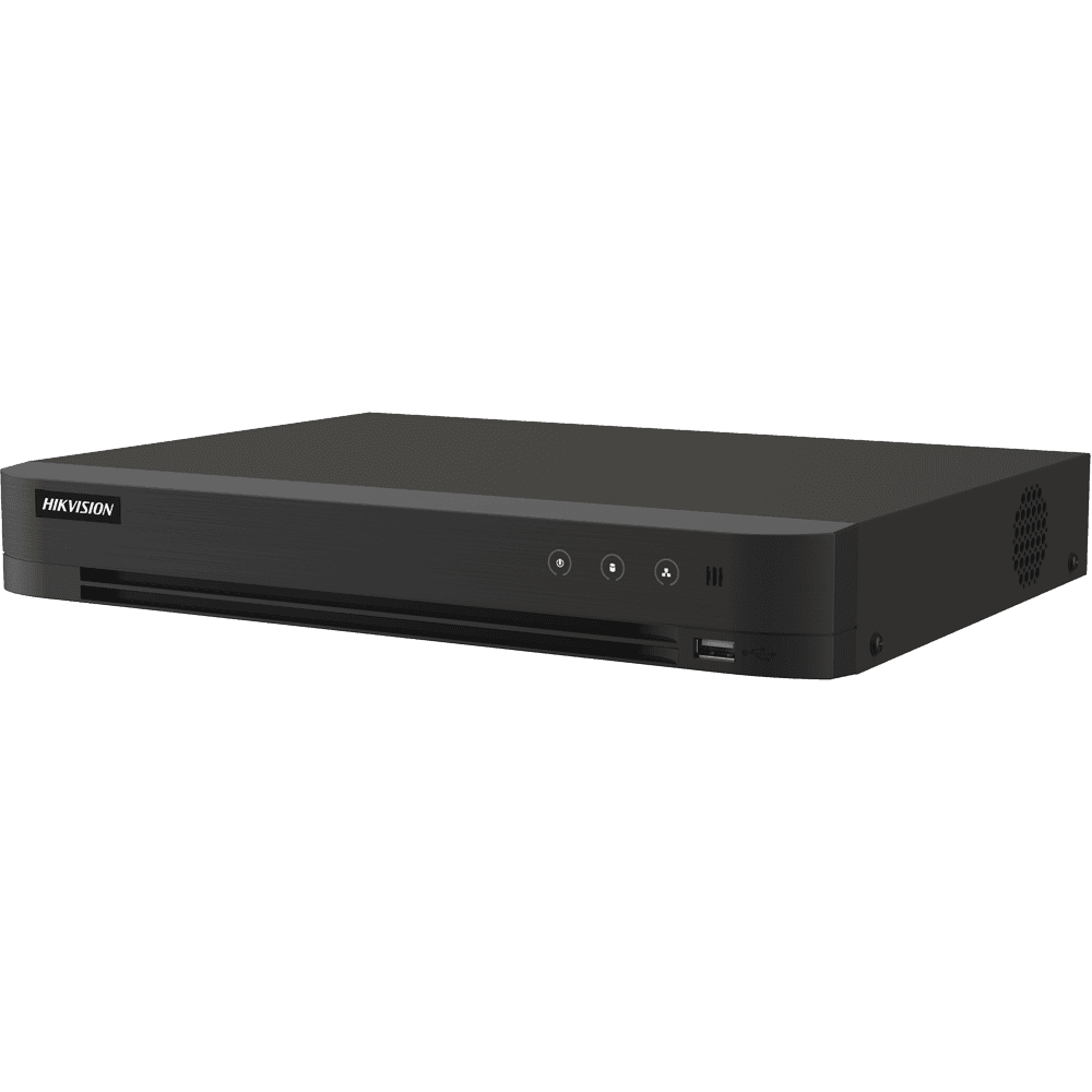 Gravador DVR HIKVISION iDS-7204HUHI-M1/PXT/4A+4/1ALM (4 canais - 8 MP - Preto)
