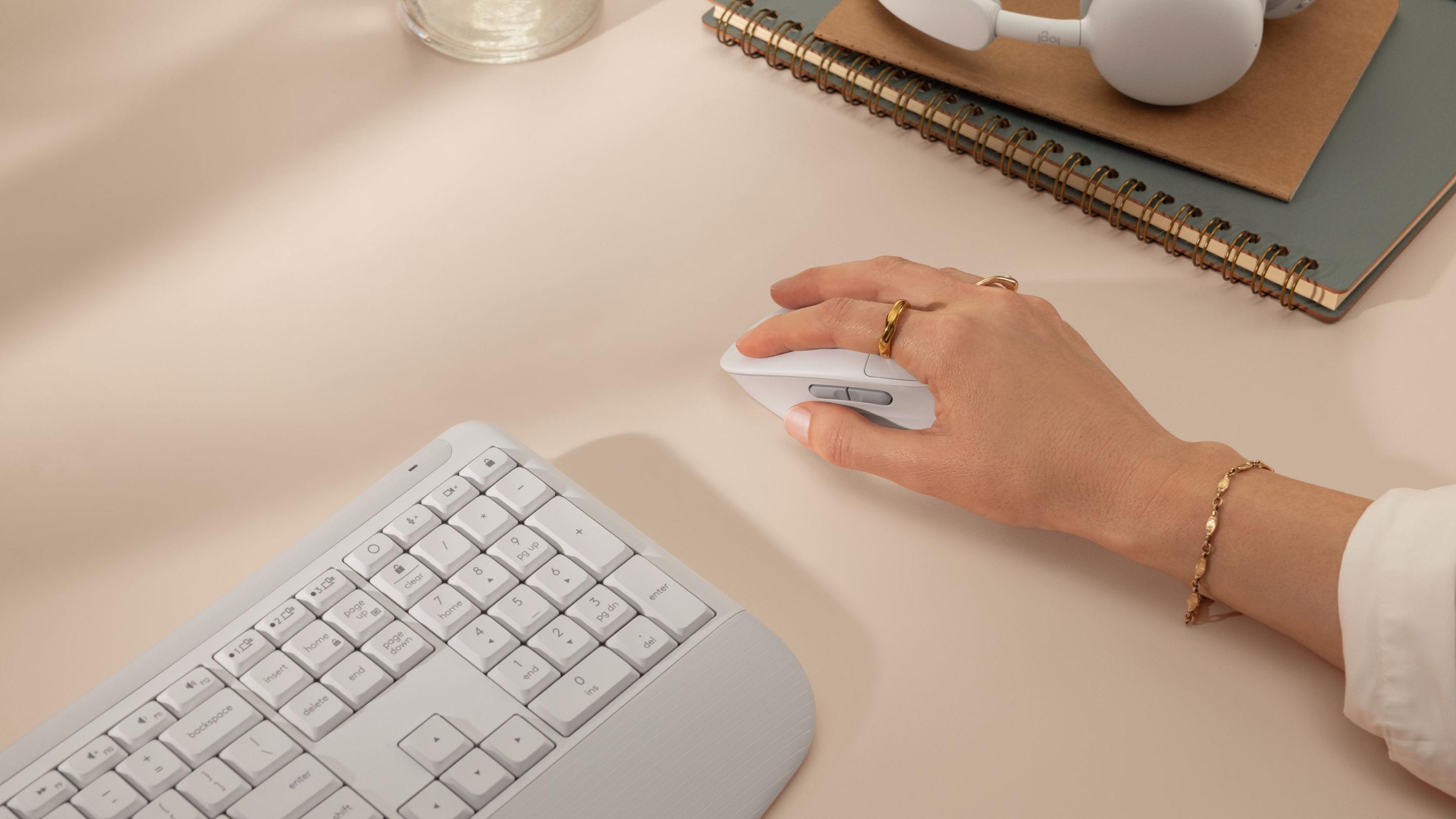 Rato LOGITECH Signature Comfort Plus M850 L (Mão direita - 4000 DPI - Ótico - Branco) — miniatura 3