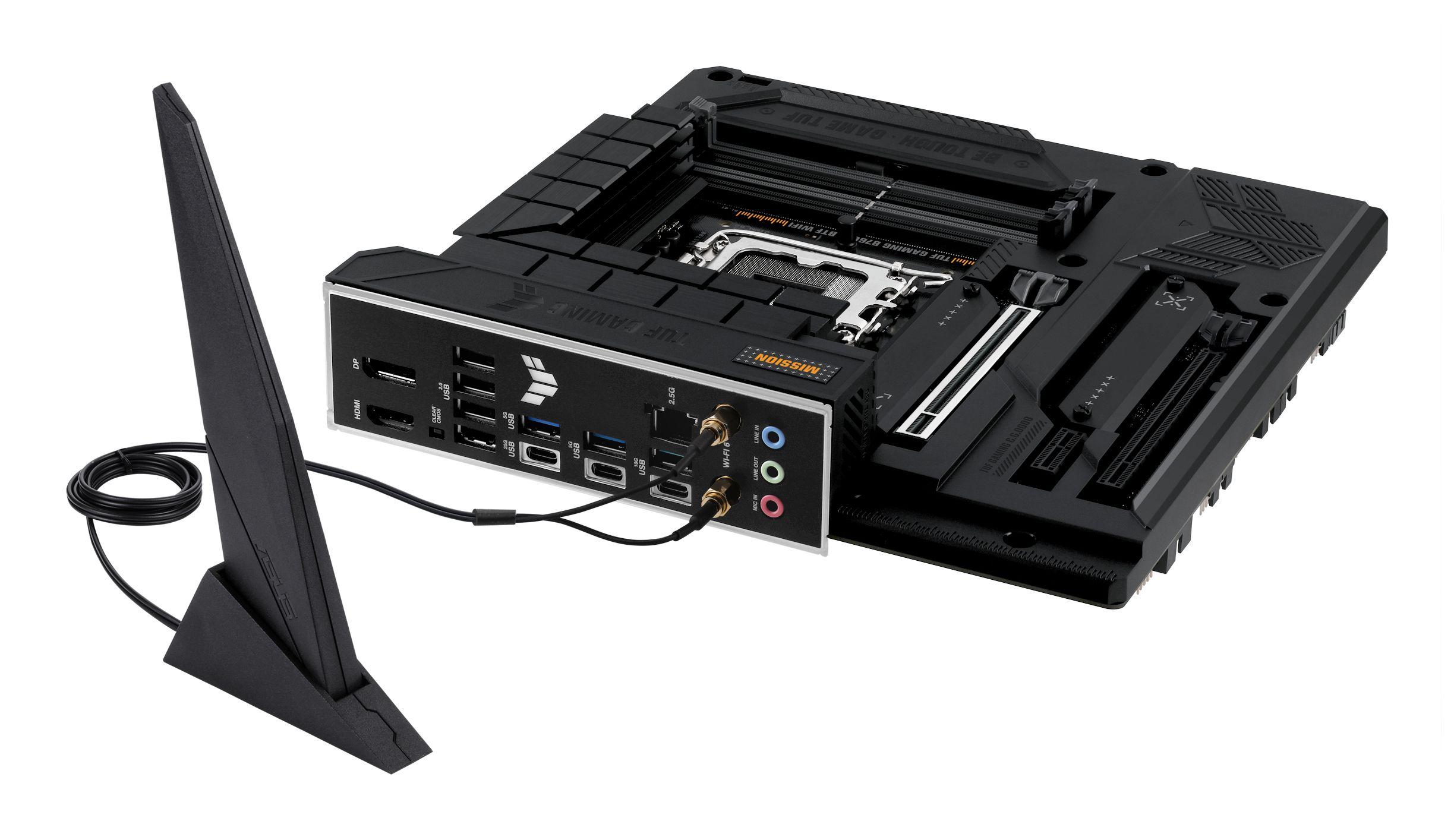 Motherboard ASUS TUF GAMING B760M-BTF WIFI (LGA 1700 - Micro-ATX - Duplo canal), miniatura 7