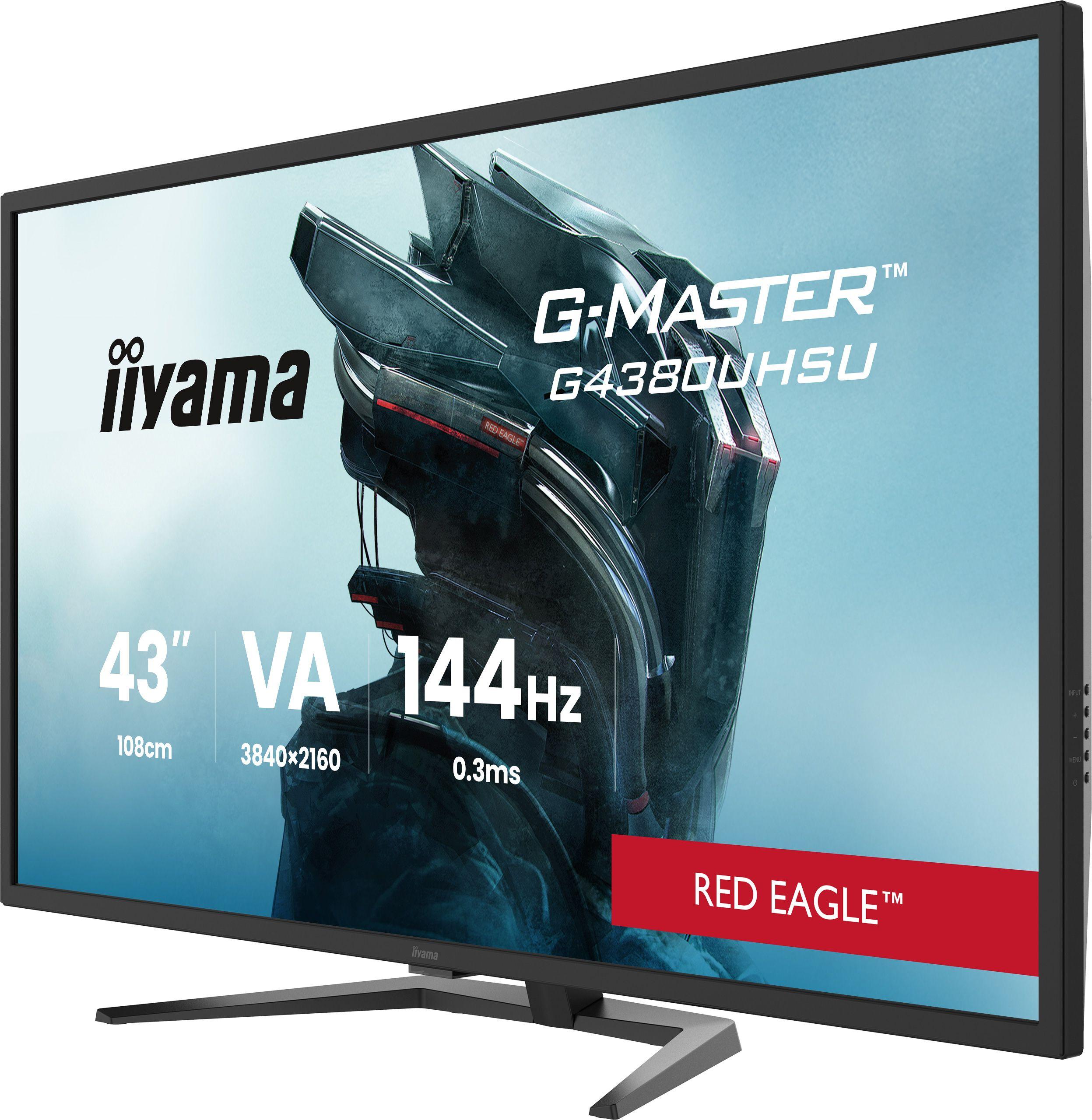 Monitor IIYAMA G-Master Red Eagle G4380UHSU-B2 (42,5" - VA - 144 Hz - Preto) — miniatura 3