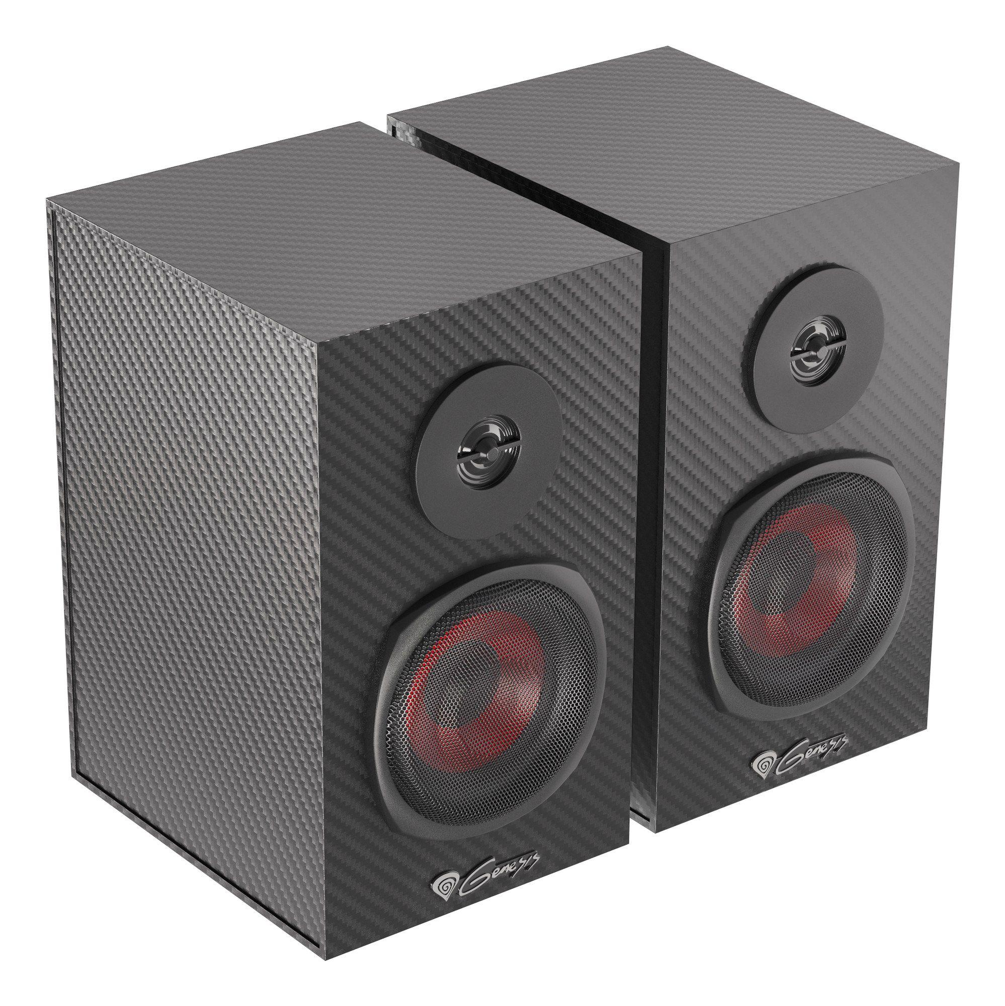 Colunas GENESIS Helium 200 (Com fios - 20 W - 2.0 canais - Preto/Vermelho), miniatura 4
