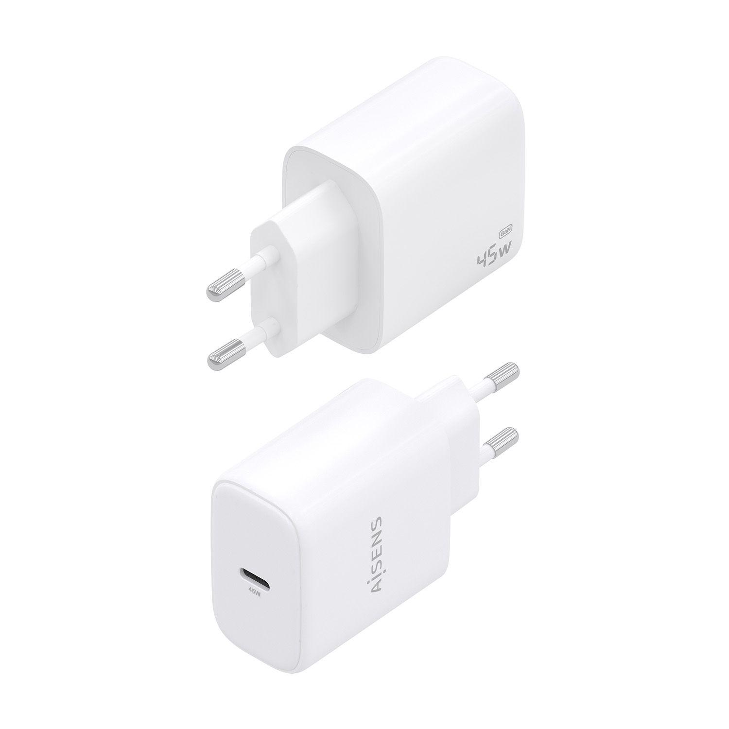Carregador de Parede AISENS A110-0969 (45 W - Tipo C - Branco), miniatura 3