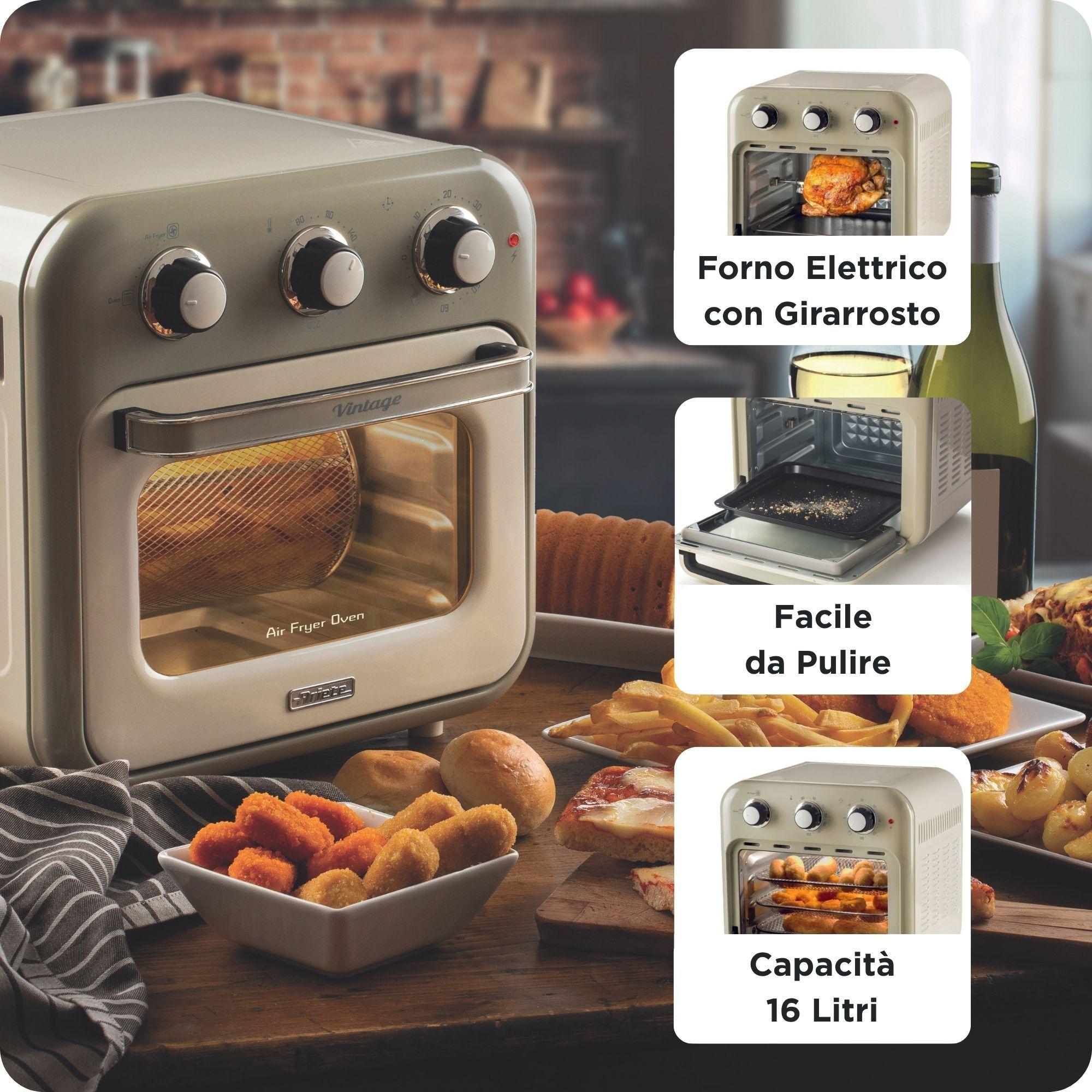 Fritadeira de Ar Quente Independente ARIETE 4632/03 (1400 W - 230 °C - 80 °C - Bege), miniatura 4