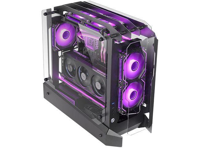 Caixa ATX MARS GAMING MCEDGE (ATX, Micro ATX, Mini-ITX - Midi Tower - SGCC, vidro temperado - Preto) — miniatura 2