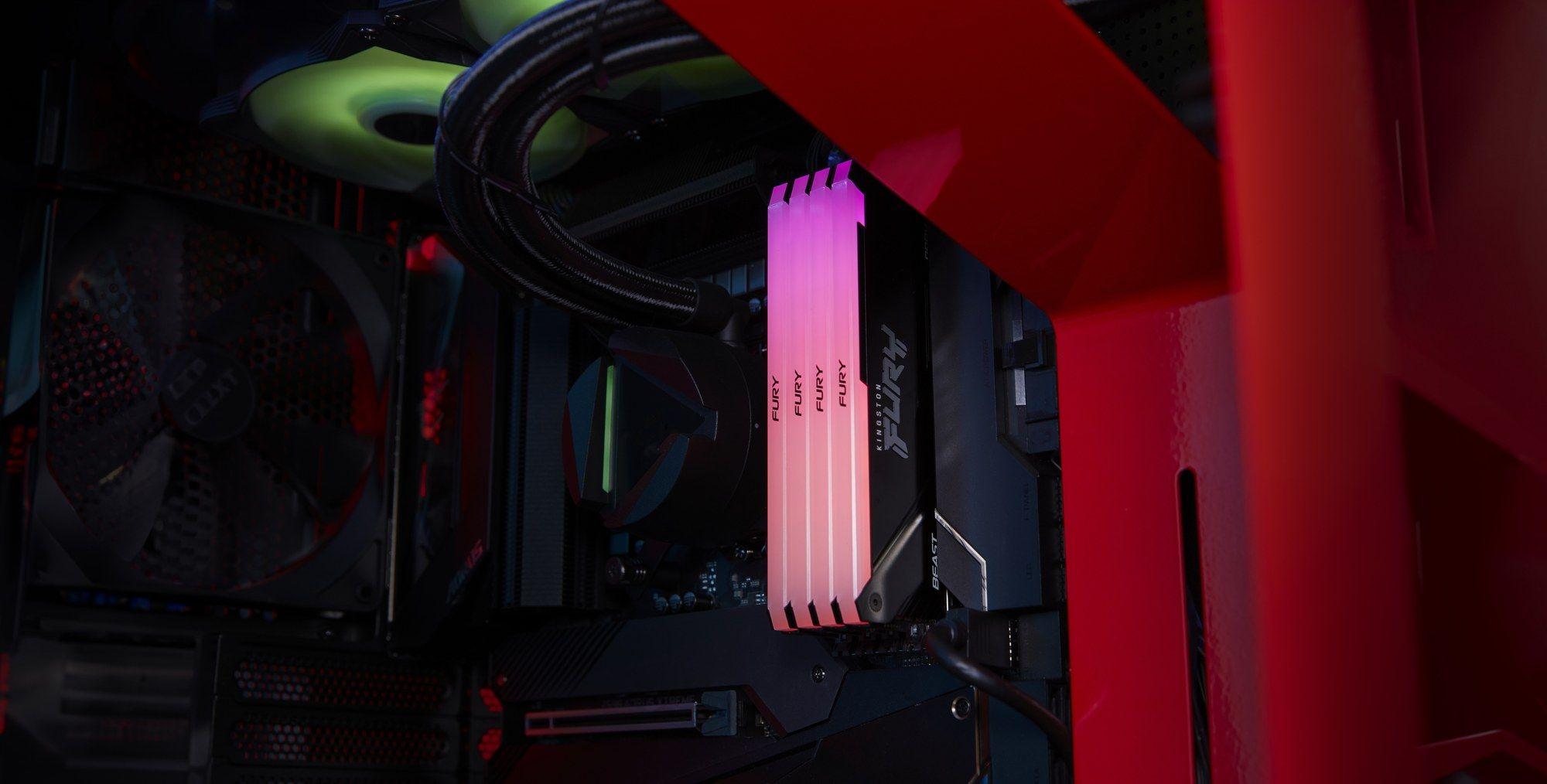 Memória RAM KINGSTON FURY Beast RGB KF432C16BB2AK2/64 (1600 MHz - 64 GB - DIMM), miniatura 5