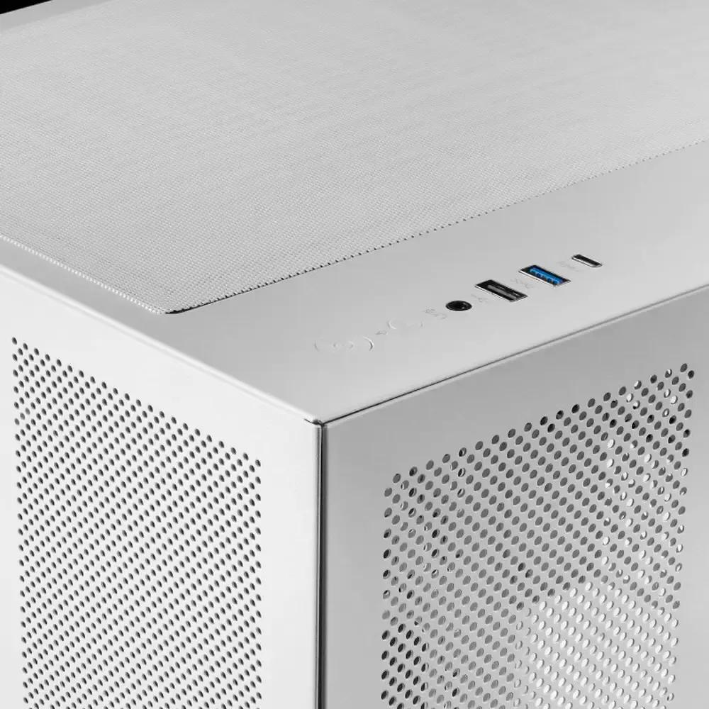 Caixa Micro-ATX MARS GAMING MC-NOVAM (Micro ATX, Mini-ITX - Mini Tower - Metal, Vidro temperado - Branco) — miniatura 4
