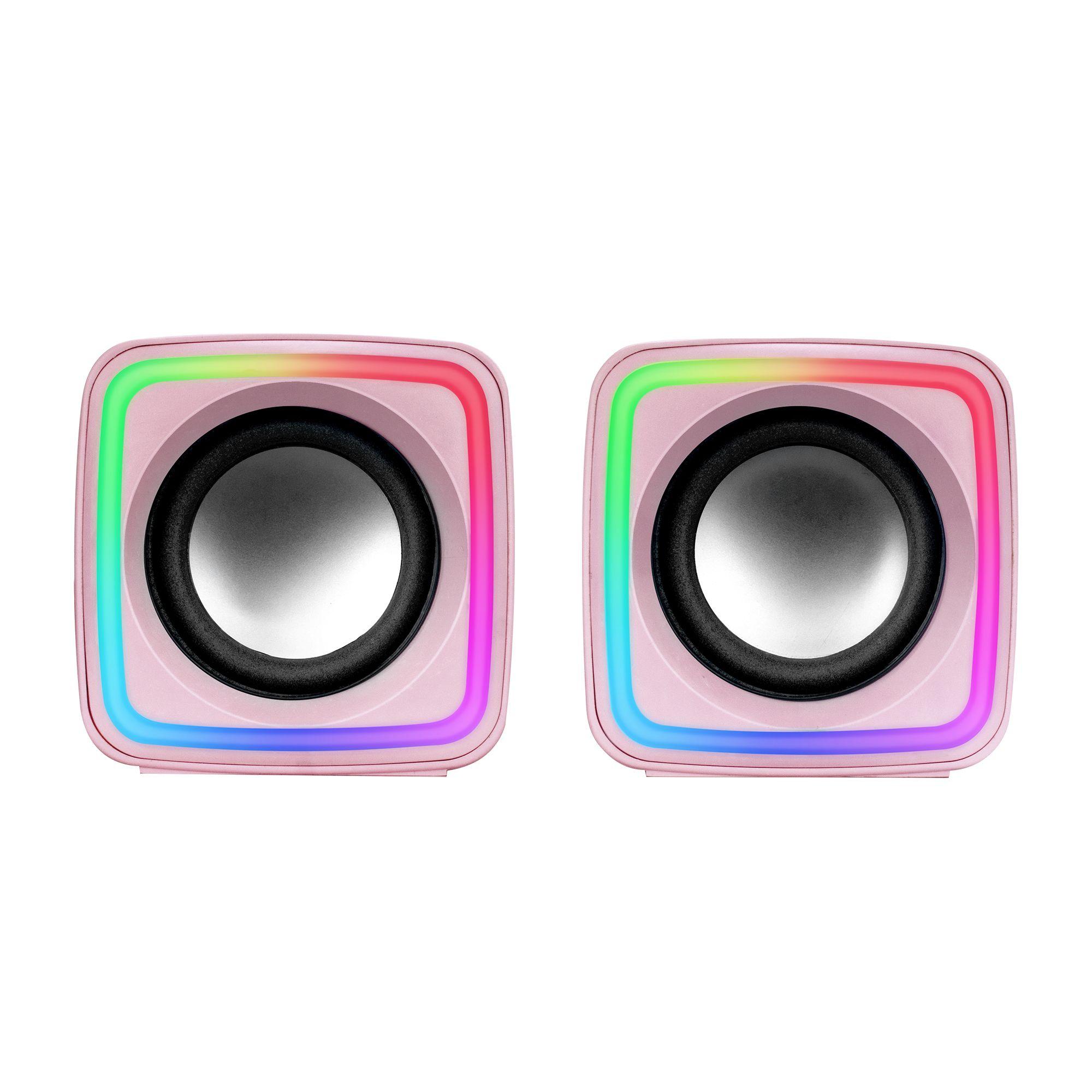 Colunas MARS GAMING MSCUBEP (Com fios - 8 W - Rosa), miniatura 2
