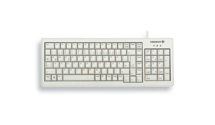 Teclado CHERRY G84-5200LCMDE-0 (Alemão - Tamanho completo - USB - Cinzento)