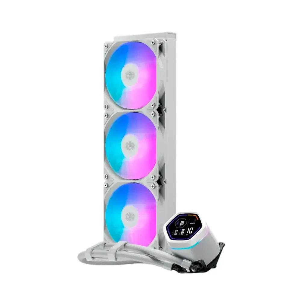 Kit de Refrigeração Líquida CPU COOLER MASTER MasterLiquid Core Nex Digital 360 ARGB (Visor LED 2,1" - Branco) — miniatura 2
