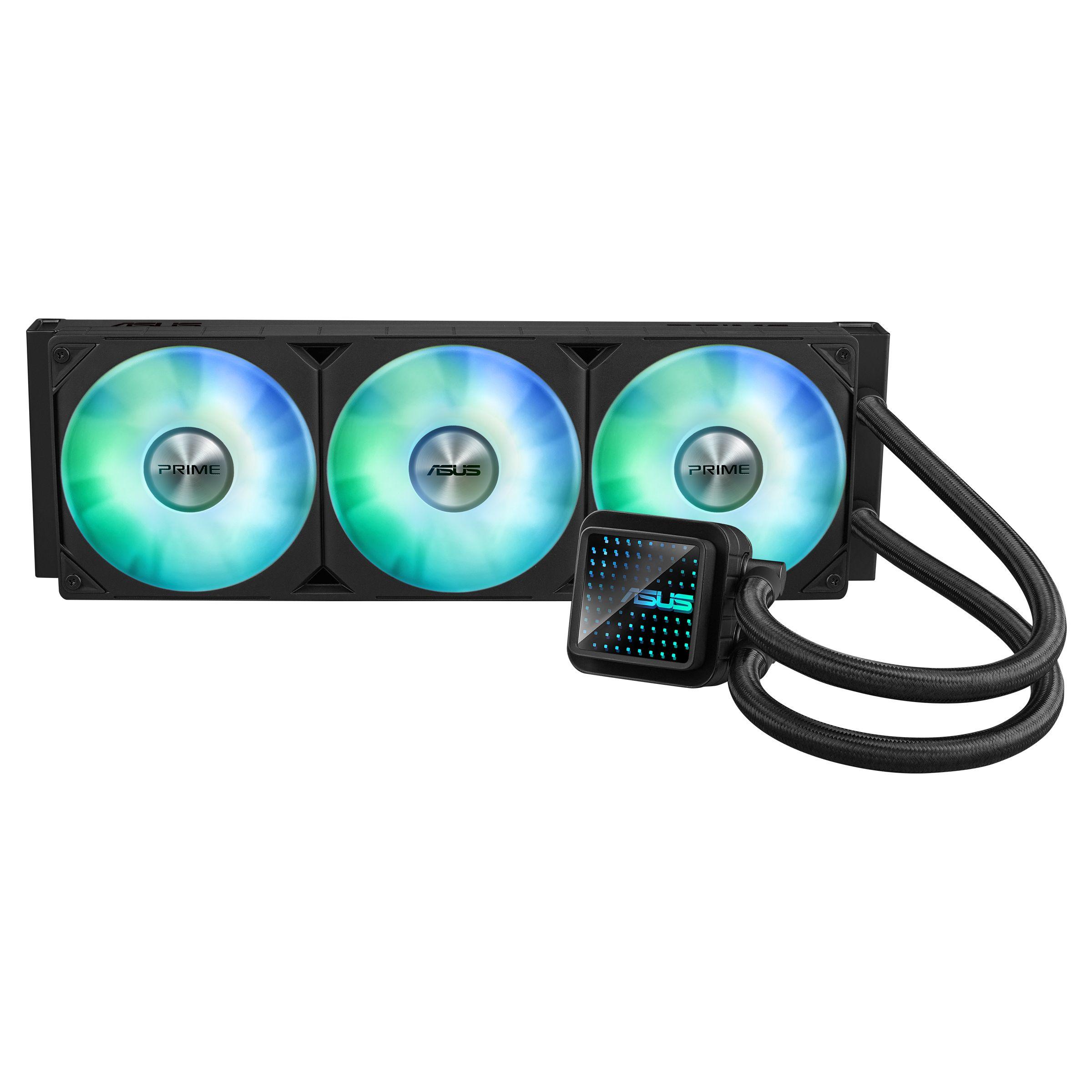 Sistema de Refrigeração Líquida Tudo-em-Um ASUS Prime LC 360 ARGB (120 mm - 3 ventoinhas - 2200 RPM - Preto)