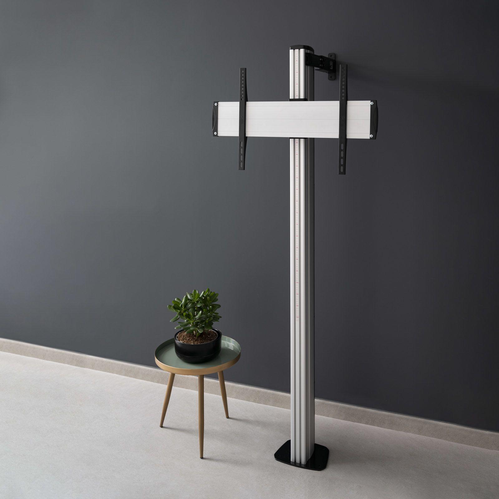 Suporte de Chão para Televisão TOOQ FS2270M-B (37"-70" - 70 kg - Prateado), miniatura 8