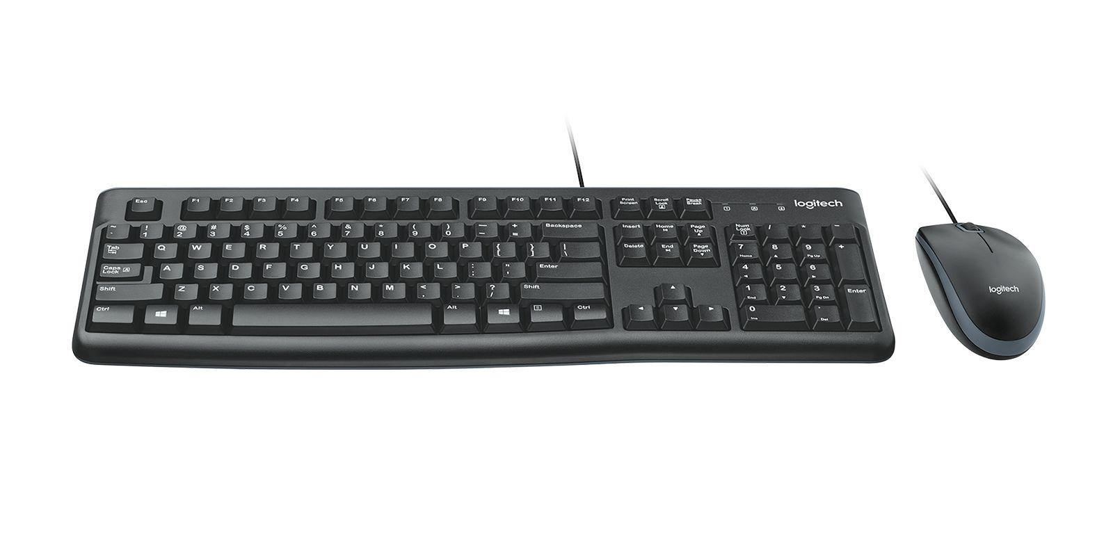 Conjunto de Teclado e Rato LOGITECH MK120 (Espanhol - USB - Com fios - Preto) — miniatura 2