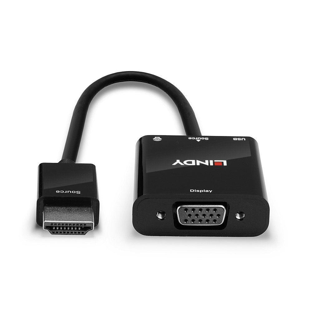 Conversor HDMI para VGA e Áudio LINDY 38285 (0,1 m - HDMI Type A - Preto), miniatura 4