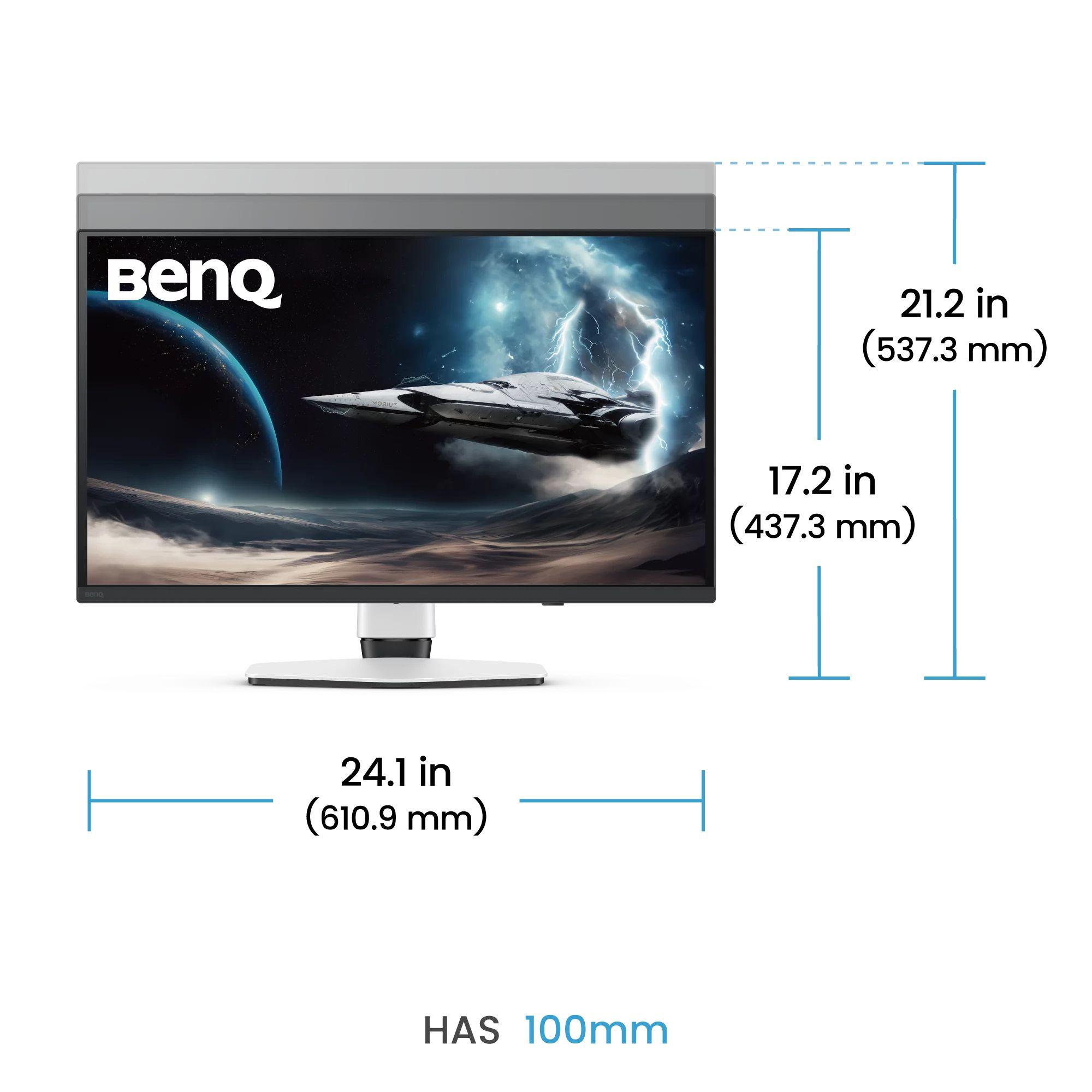 Monitor BENQ Mobiuz EX271UZ (26,5" - IPS - 240 Hz - Preto/Branco) — miniatura 6