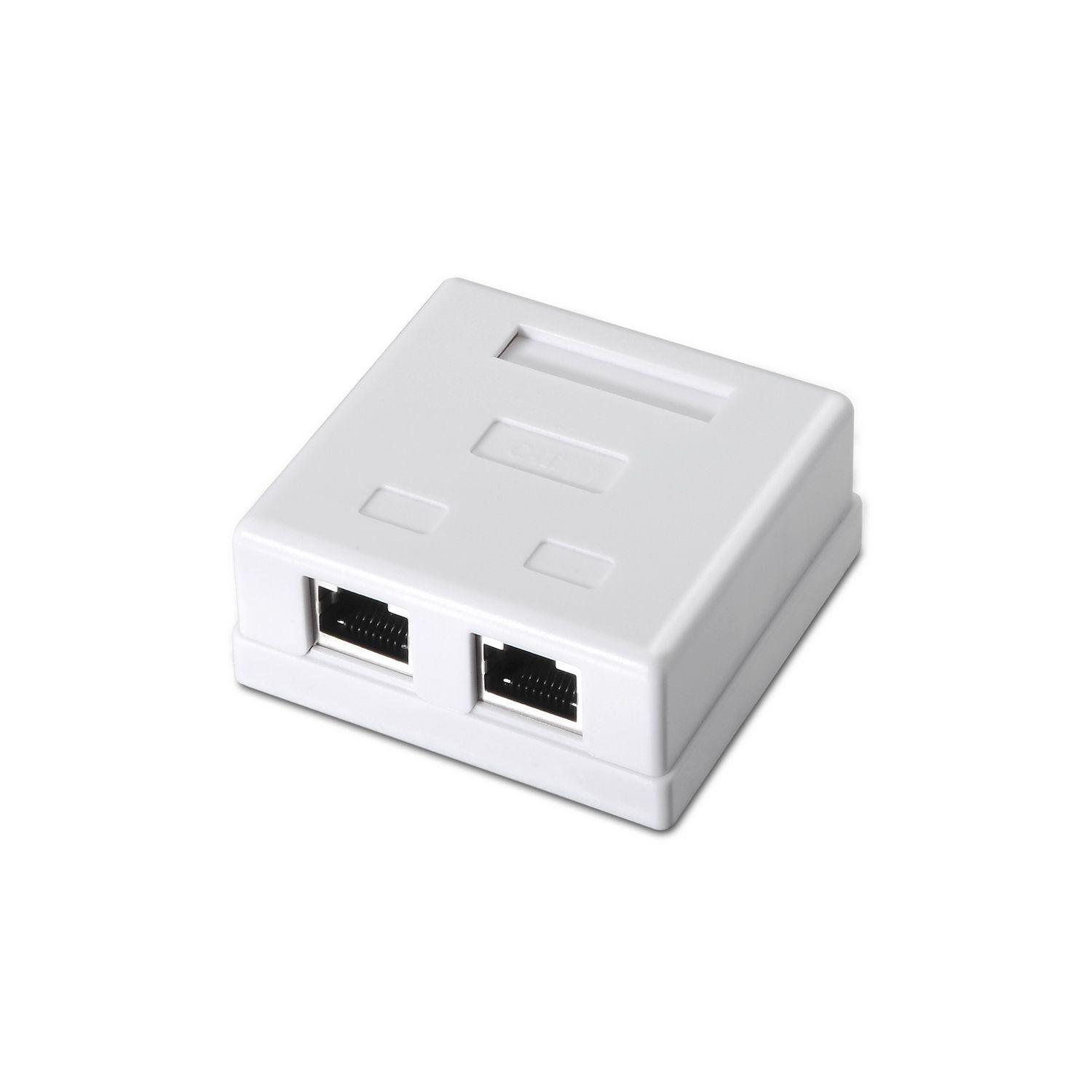 Caixa de Montagem RJ45 de Superfície AISENS A139-0304 (Branco)