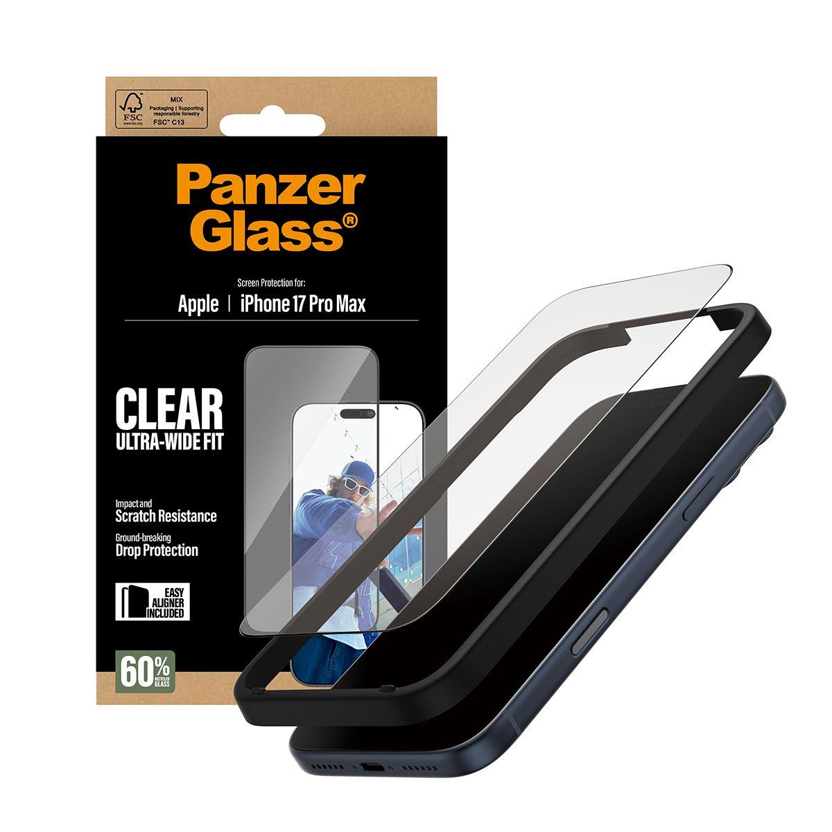 Protetor de Ecrã PANZERGLASS iPhone 17 Pro Max (Apple - Transparente) — miniatura 5