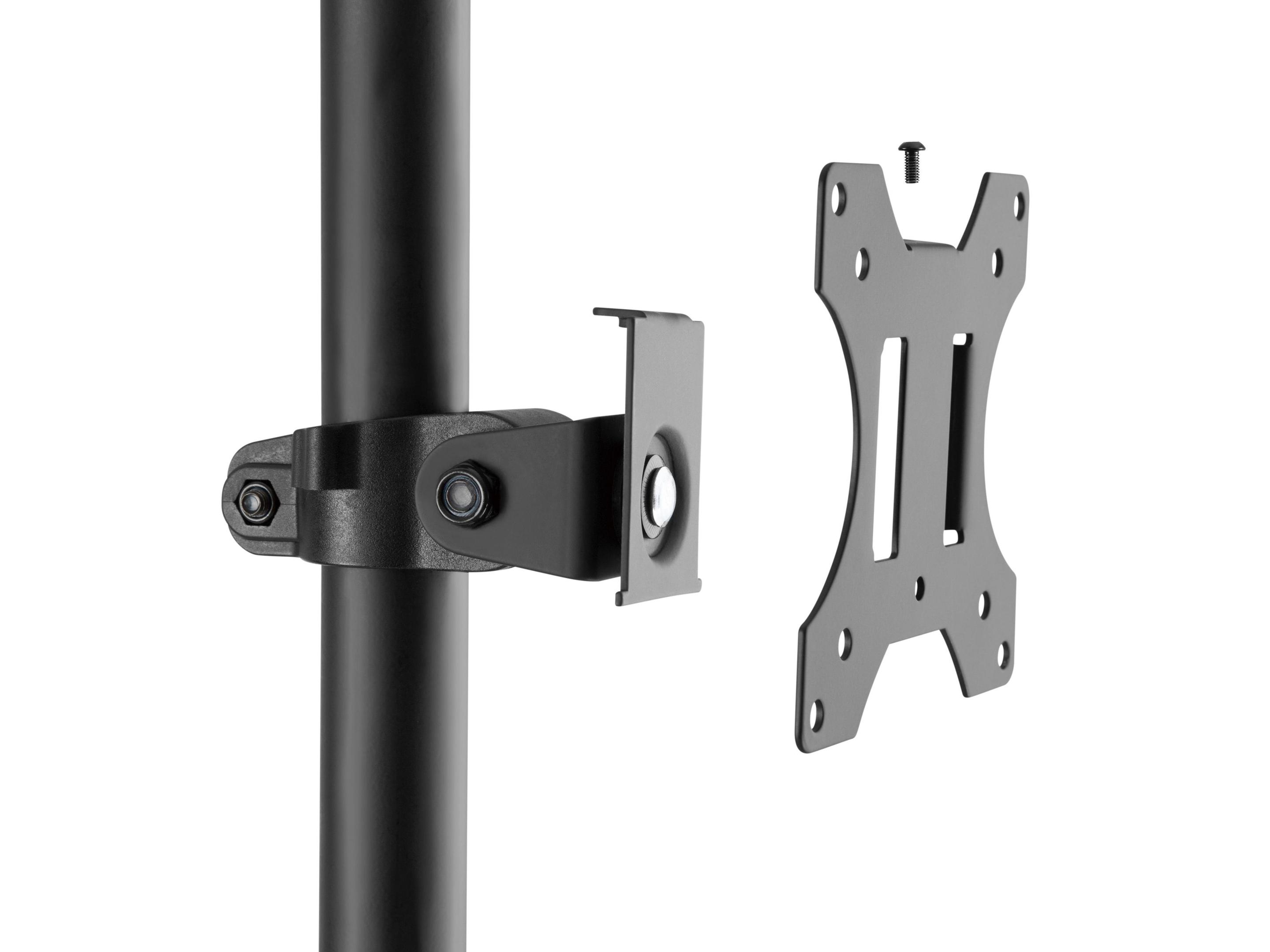 Suporte de Chão com Rodas EQUIP 650171 (Até 100 x 100 mm - 81,3 cm - 8 kg - Preto), miniatura 5