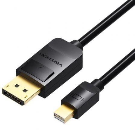 Cabo Mini DisplayPort para DisplayPort VENTION HAABH (2 m - Mini DisplayPort - Preto)