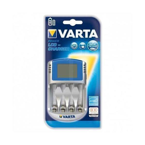 Carregador de Pilhas VARTA LCD Charger Type 57070 (AA, AAA - EU - Cinzento)