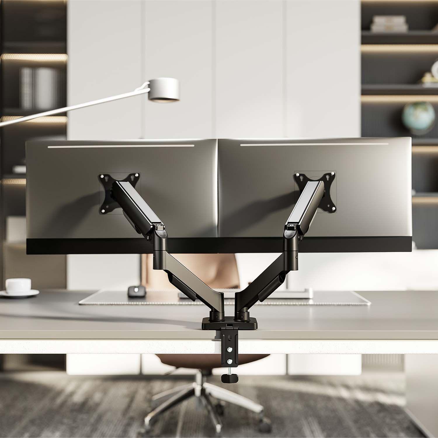 Suporte de Secretária para 2 Monitores/TV AISENS DT32TSR-357 (17-32" - 9 kg por Ecrã - Preto), miniatura 4