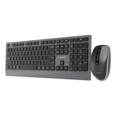 Teclado e Rato GEMBIRD KBS-WPS-02 (Internacional - RF sem fios - Preto) — miniatura 4