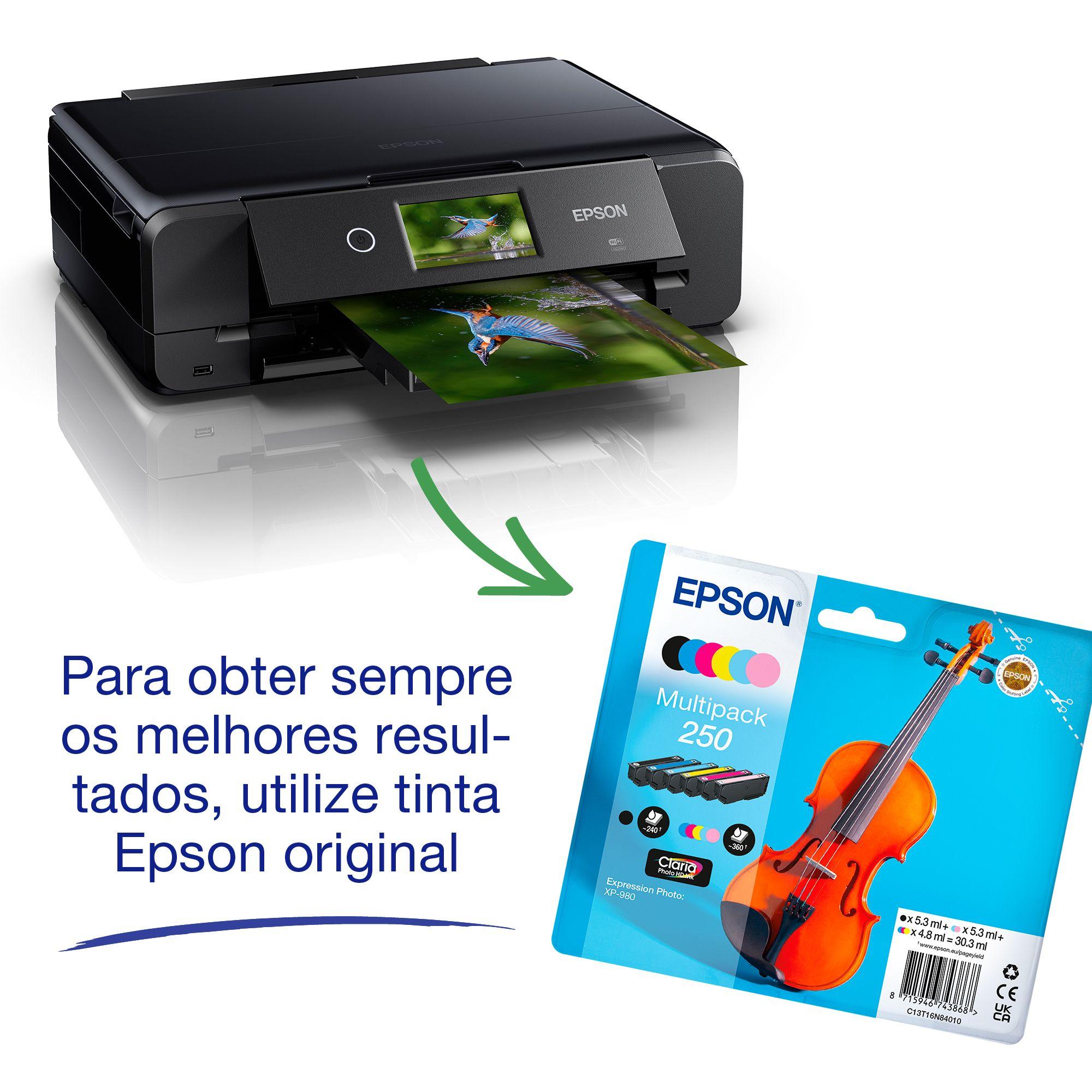 Impressora Multifunções Fotográfica EPSON Expression Photo XP-980 (A3 - Impressão a cores - Windows, Mac - Preto), miniatura 6