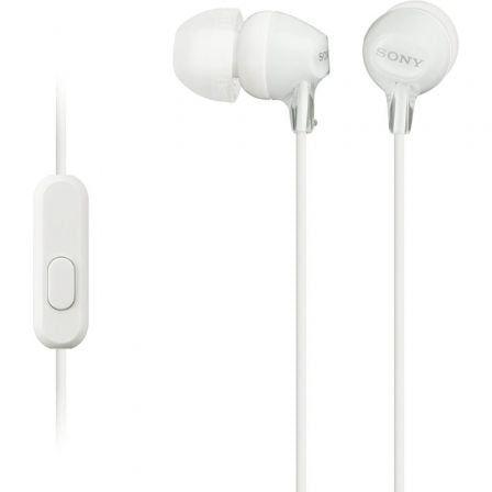 Auscultadores SONY MDR-EX15AP (Binaural - Com fios - Intra-aural - Branco)