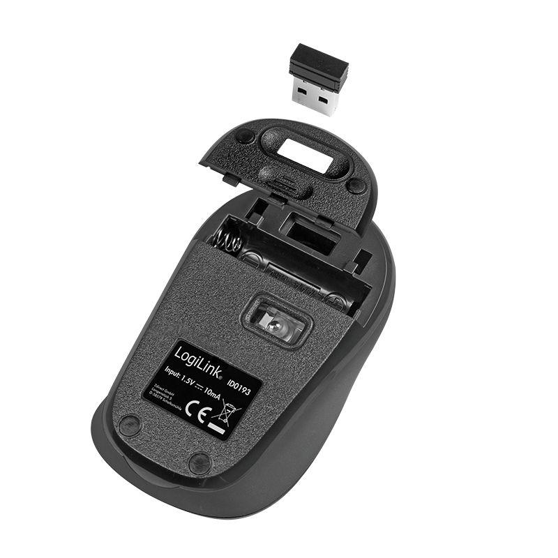 Rato LOGILINK ID0193 (Mão direita - 1600 DPI - Ótico - Preto), miniatura 5