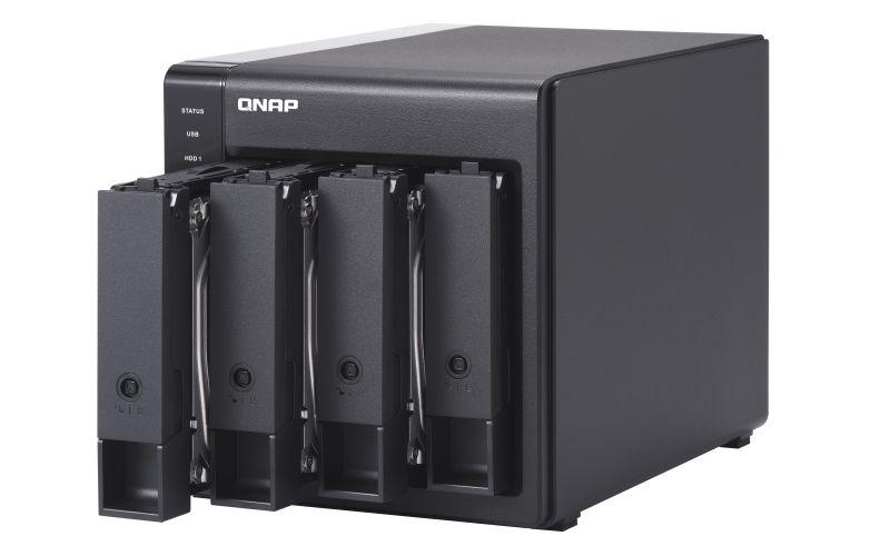 NAS QNAP TR-004 (Serial ATA II, Serial ATA III - 4 baias - Preto), miniatura 3