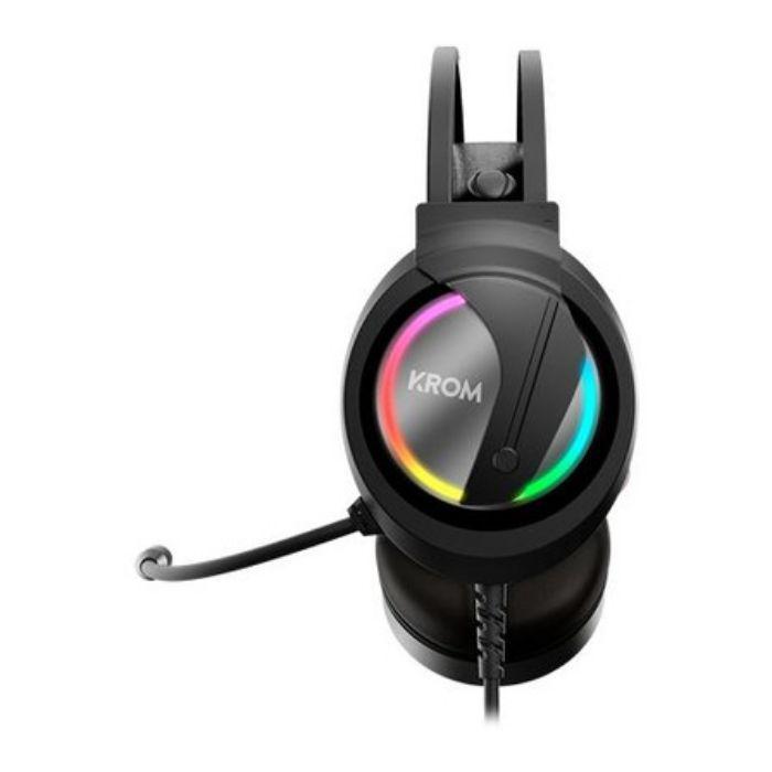 Headset Gaming KROM Kappa (Binaural - Com fios - Circum-aural - Preto), miniatura 4