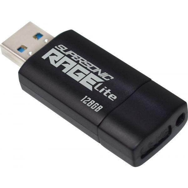 Pen USB PATRIOT Supersonic Rage Lite PEF128GRLB32U (128 GB - Deslizante - USB 3.2 Gen 1 - Preto e Azul), miniatura 2