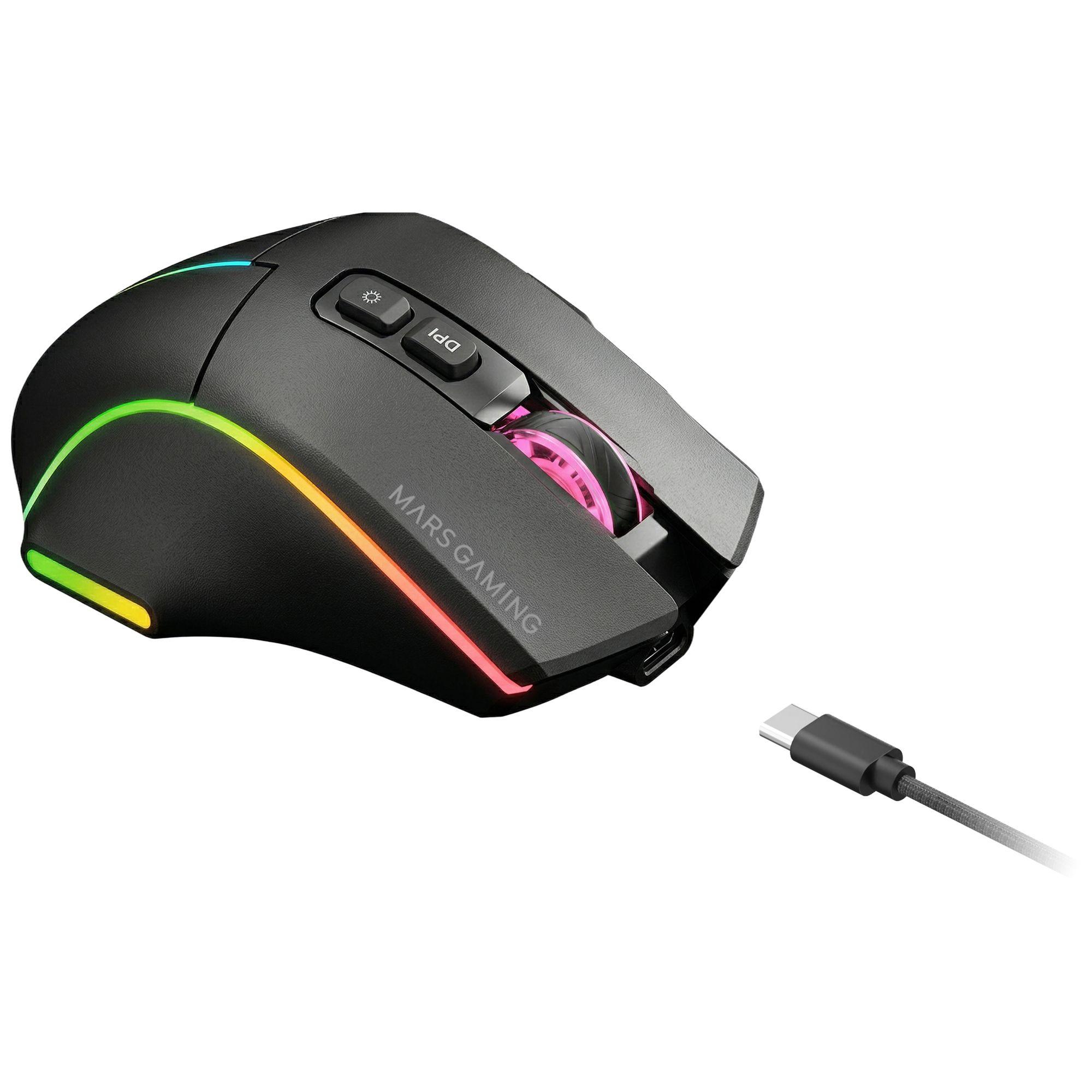 Rato Gaming MARS GAMING MMW-VECTOR (Mão direita - Preto), miniatura 3