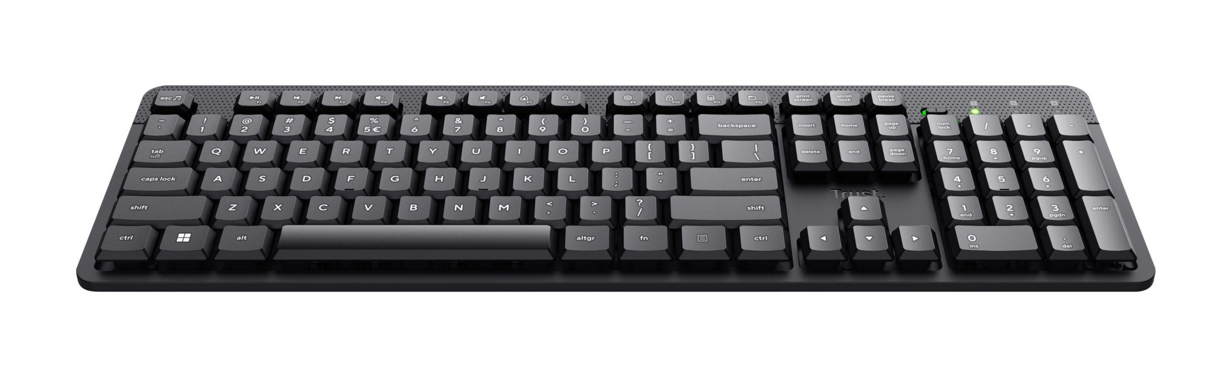 Teclado TRUST Ody II (Inglês - Interruptor de membrana - Tamanho completo - Preto) — miniatura 2