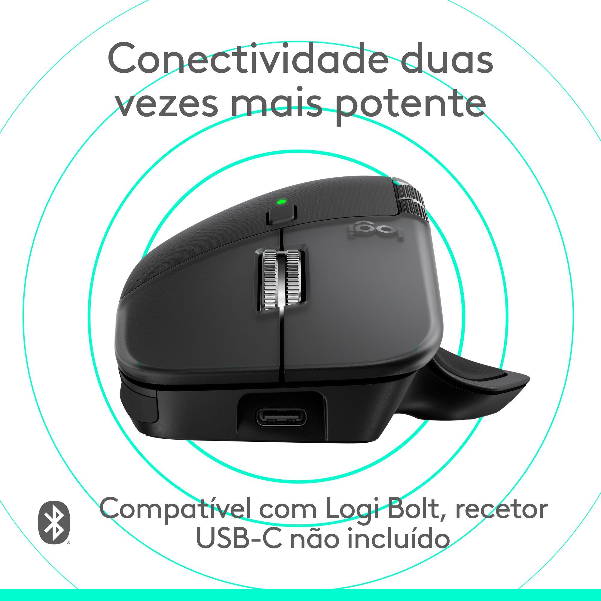 Rato LOGITECH MX Master 4 for Mac (Mão direita - 8000 DPI - Laser - Preto Espacial) — miniatura 9