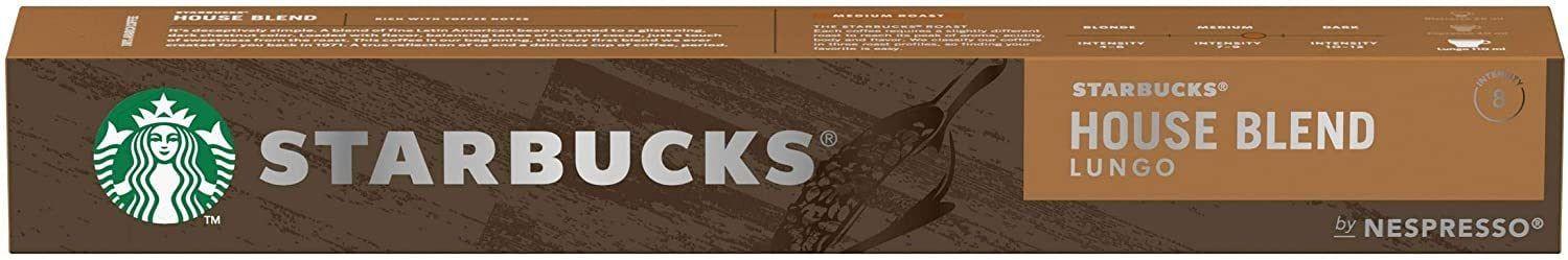 Cápsulas de Café STARBUCKS House Blend Lungo (10 cápsulas - 52 g)