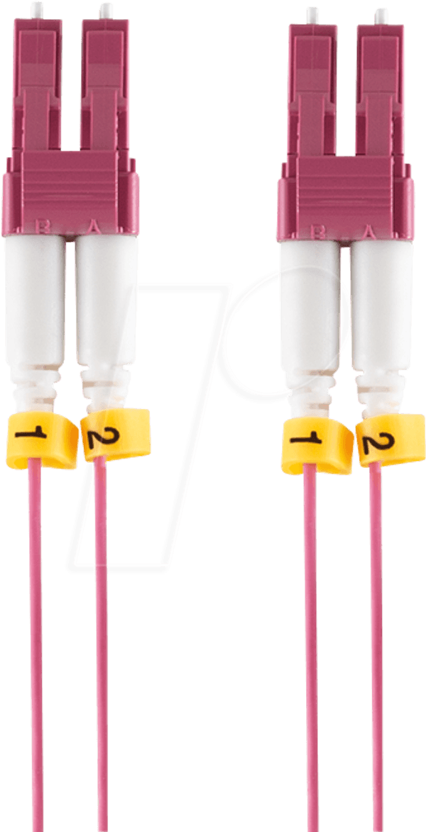 Cabo de Fibra Óptica LOGILINK FS4LC02 (OM4 LC/UPC LC-LC Duplex 2 m - Violeta), miniatura 4
