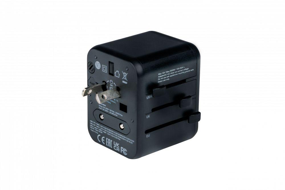 Adaptador de Viagem Universal VERBATIM UTA-02 (Policarbonato - Preto) — miniatura 3