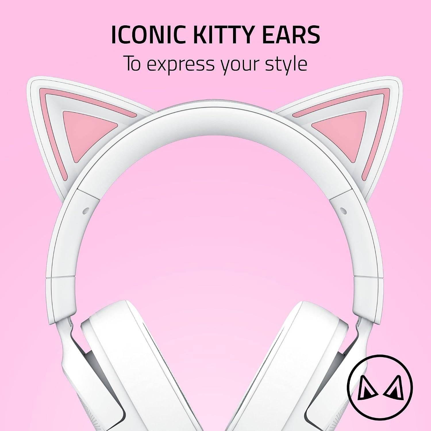 Headset RAZER Kraken Kitty V3 X (Binaural - Com fios - 4 cm - Branco), miniatura 3